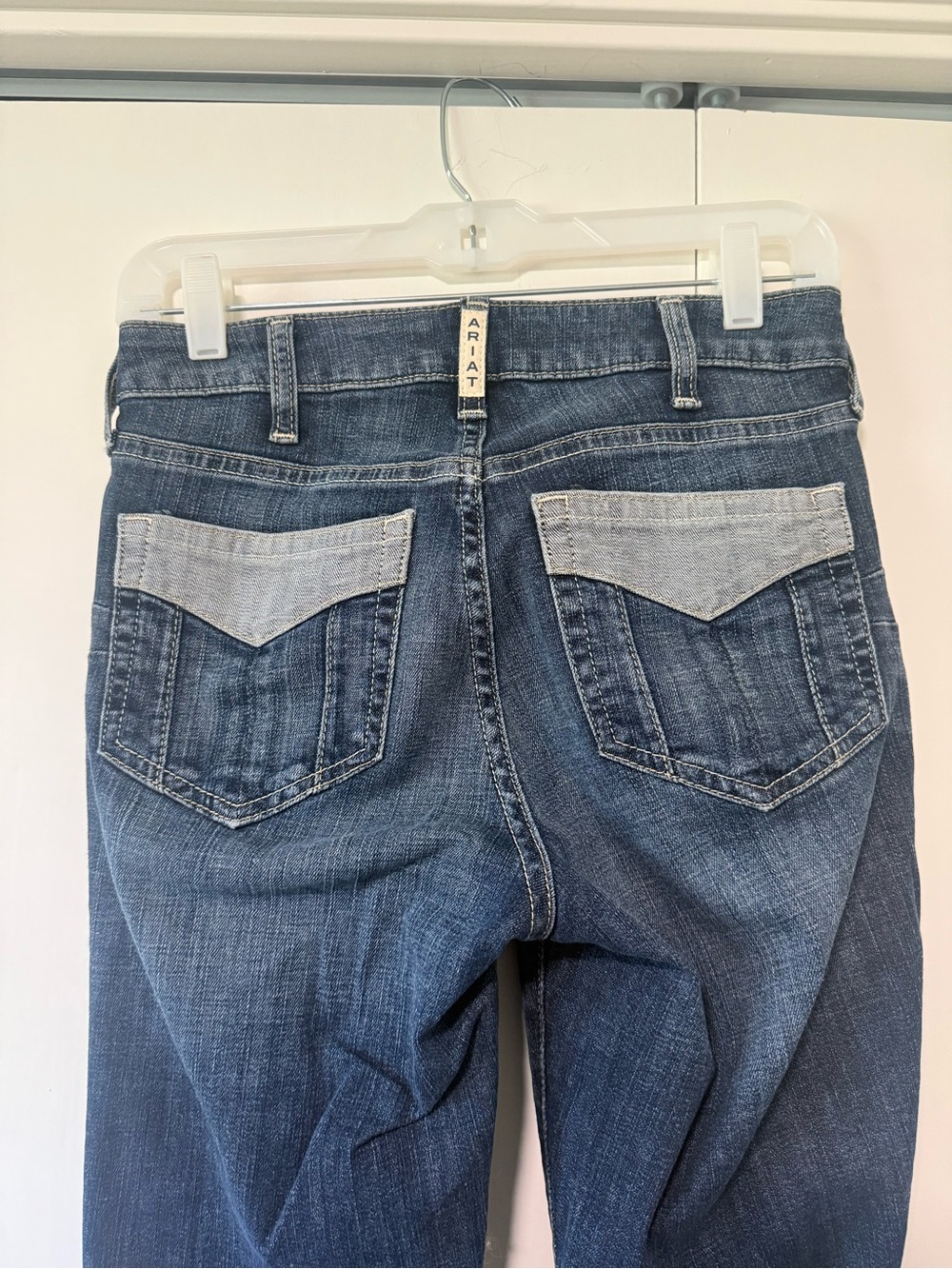 Ariat Women's Two-Tone Blue High Rise Flare Jeans